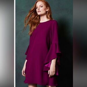 Ted Baker Ashleyy Waterfall Sleeve Dress